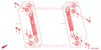 AMORTISSEUR ARRIERE pour Honda WAVE 110 Kick start  Front brake disk de 2009
