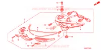 FEUX ARRIERE pour Honda WAVE 110 Kick start  Front brake disk de 2009