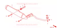 SILENCIEUX D'ECHAPPEMENT (ANF110/AFS110A) pour Honda WAVE 110 Kick start  Front brake disk de 2009