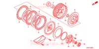 EMBRAYAGE (F.C.C.) pour Honda WAVE 110 Electric start  Front brake disk de 2009