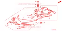 FEUX ARRIERE pour Honda WAVE 110 Electric start  Front brake disk de 2009