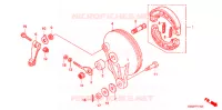 FLASQUE   MACHOIRES DE FREIN ARRIERE pour Honda WAVE 110 Electric start  Front brake disk de 2009