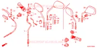 LEVIER DE GUIDON   CABLE   COMMODO pour Honda WAVE 110 Electric start  Front brake disk de 2009
