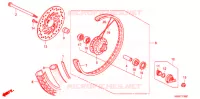 ROUE AVANT (RAYON/FREIN A DISQUE) pour Honda WAVE 110 Electric start  Front brake disk de 2009
