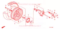 ROUE AVANT (NFS501SH7/8/9/A) pour Honda TODAY 50 SPECIAL de 2007