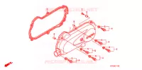 COUVERCLE GAUCHE pour Honda TODAY 50 F de 2009