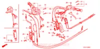 LEVIER DE GUIDON   CABLE   COMMODO pour Honda 50 GYRO X de 2004