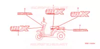 AUTOCOLLANTS pour Honda 50 GYRO X de 2005