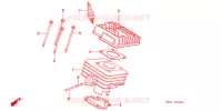 CYLINDRE   CULASSE pour Honda 50 GYRO X de 1991