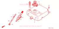 RESERVOIR D'HUILE pour Honda 50 GYRO X de 1991