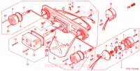 FEUX ARRIERE   CLIGNOTANT AVANT pour Honda 50 GYRO X de 1992