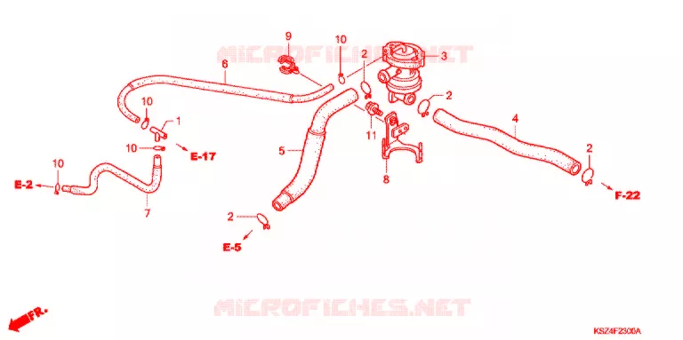 COMMANDE INJECTION D'AIR SOUPAPE Honda SCOOTER 250 REFLEX 2006  NSS2506_A