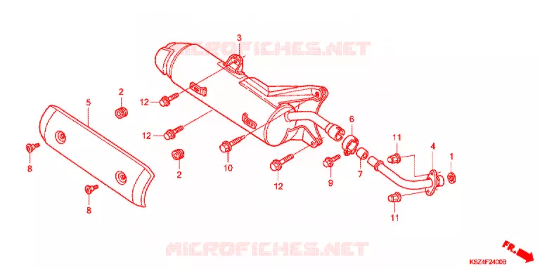 SILENCIEUX D'ECHAPPEMENT Honda SCOOTER 250 REFLEX 2007  NSS2507_A