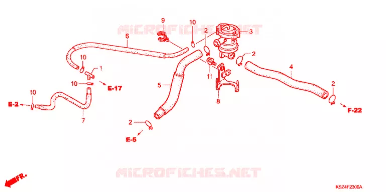 COMMANDE INJECTION D'AIR SOUPAPE Honda SCOOTER 250 REFLEX 2004  NSS250A4_A