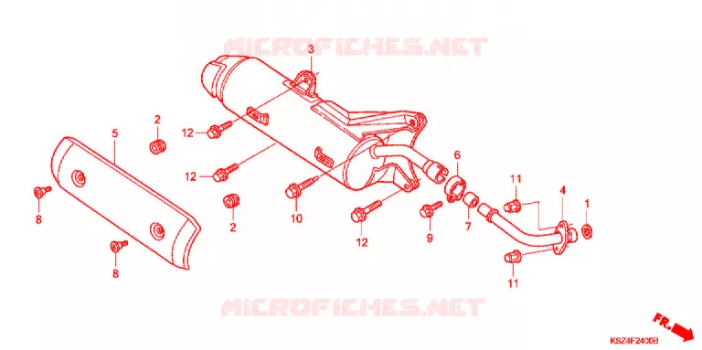 SILENCIEUX D'ECHAPPEMENT Honda SCOOTER 250 REFLEX 2005  NSS250A5_A