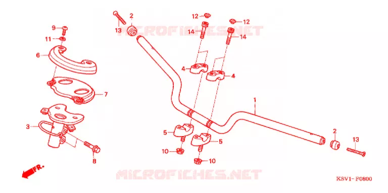 GUIDON Honda SCOOTER 250 FORZA 2007  NSS250A6_J