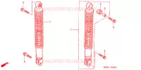 AMORTISSEUR ARRIERE pour Honda REFLEX 250 ABS de 2006