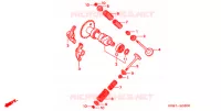 ARBRE A CAMES   SOUPAPE pour Honda REFLEX 250 ABS de 2006