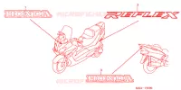 AUTOCOLLANTS pour Honda REFLEX 250 ABS de 2006