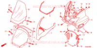CARENAGE AVANT   PARE BRISE pour Honda REFLEX 250 ABS de 2006