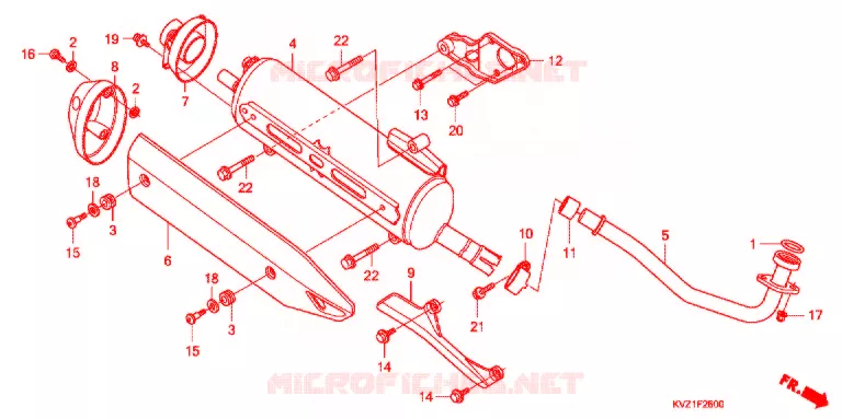 SILENCIEUX D'ECHAPPEMENT Honda SCOOTER 250 FORZA 2009  NSS250A9_J