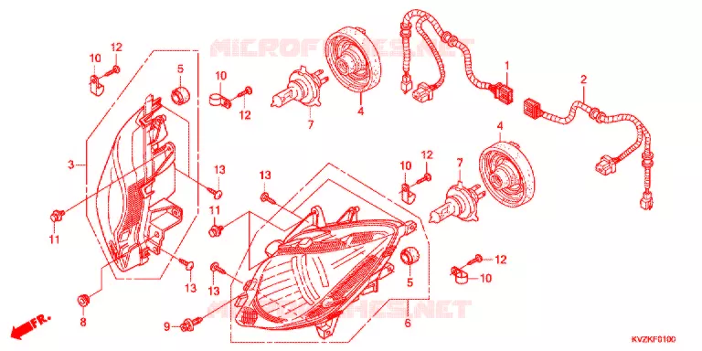PHARE Honda SCOOTER 250 FORZA 2015  NSS250AB
