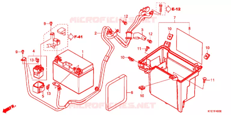 BATTERIE Honda SCOOTER 250 FORZA 2014  NSS250AD