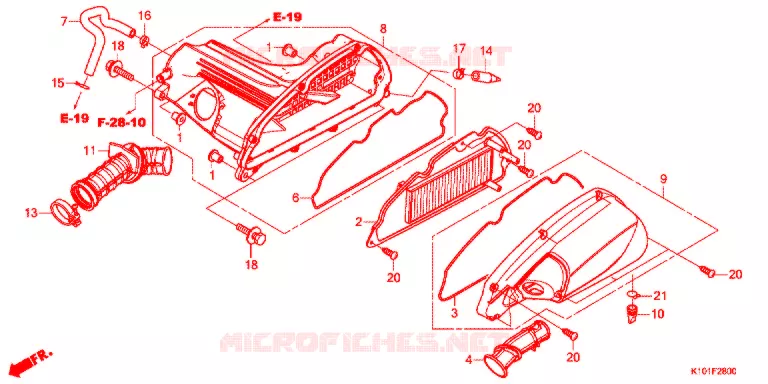 FILTRE A AIR Honda SCOOTER 250 FORZA 2014  NSS250AD