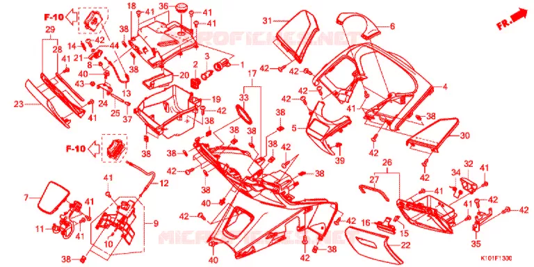 PROTEGE JAMBES Honda SCOOTER 250 FORZA 2014  NSS250AD