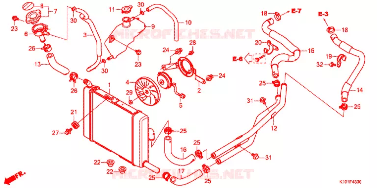 RADIATEUR Honda SCOOTER 250 FORZA 2015  NSS250AD