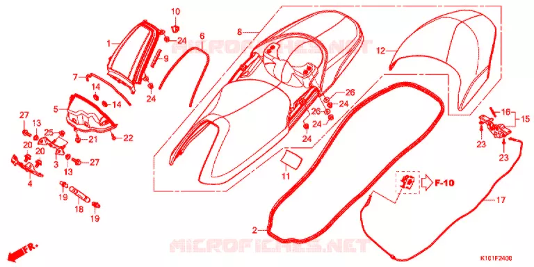 SELLE Honda SCOOTER 250 FORZA 2015  NSS250AD