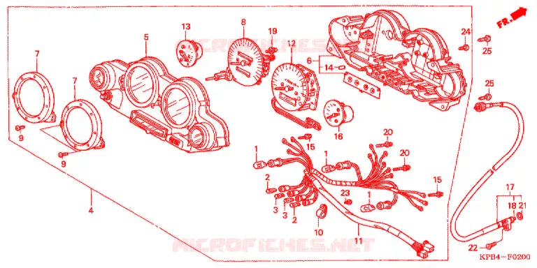 COMPTEUR DE VITESSE Honda SCOOTER 250 REFLEX 2004  NSS250AS4