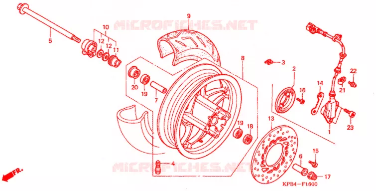 ROUE AVANT Honda SCOOTER 250 REFLEX 2004  NSS250AS4