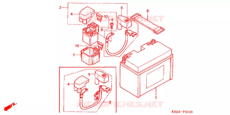 BATTERIE Honda SCOOTER 250 REFLEX 2005  NSS250AS5_A