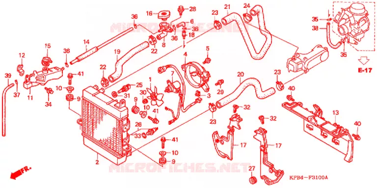 RADIATEUR Honda SCOOTER 250 REFLEX 2007  NSS250AS7