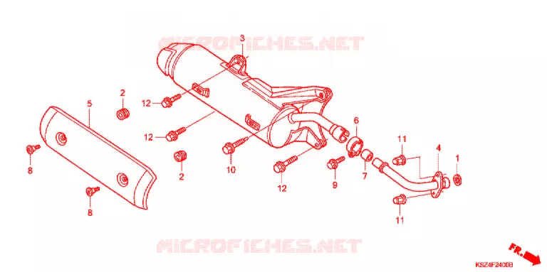 SILENCIEUX D'ECHAPPEMENT Honda SCOOTER 250 REFLEX 2007  NSS250AS7