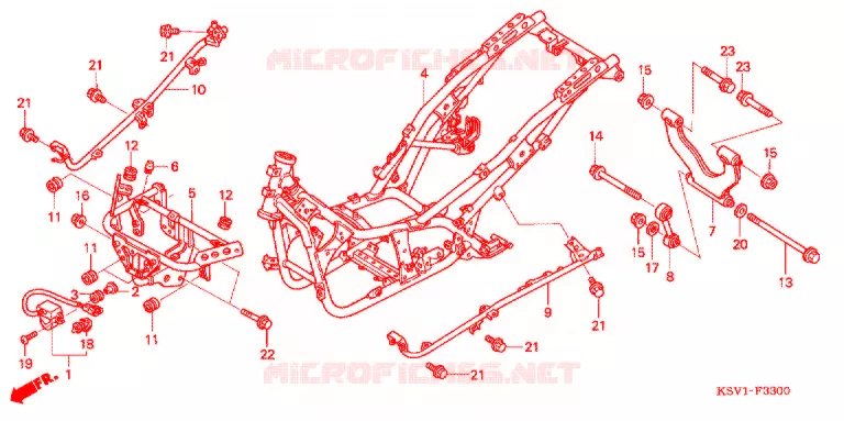 CADRE Honda SCOOTER 250 FORZA 2006  NSS250C6