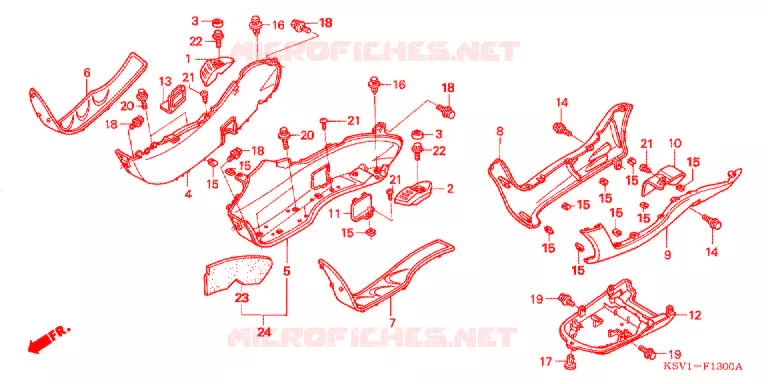 MARCHE PIEDS Honda SCOOTER 250 FORZA 2006  NSS250C6