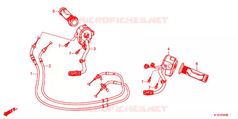 COMMODO - LEVIER - CABLE Honda SCOOTER 250 FORZA 2013  NSS250D