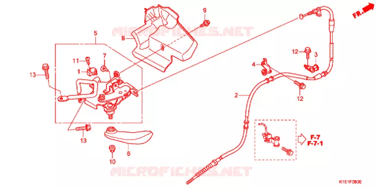 FREIN DE STATIONNEMENT Honda SCOOTER 250 FORZA 2014  NSS250D