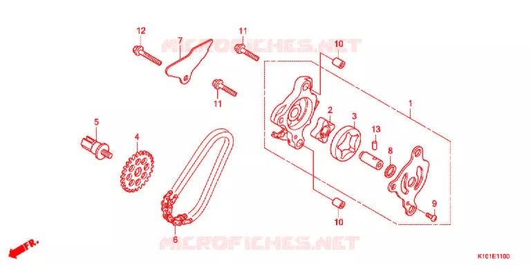 POMPE A HUILE Honda SCOOTER 250 FORZA 2014  NSS250D