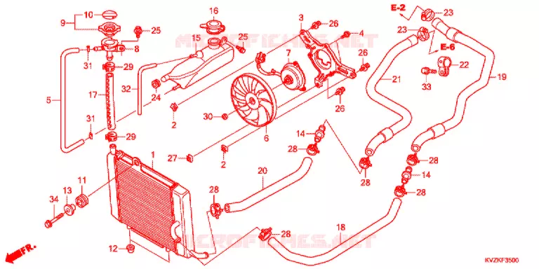 RADIATEUR Honda SCOOTER 250 FORZA 2011  NSS250DB