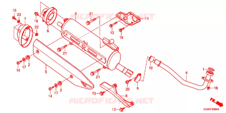 SILENCIEUX D'ECHAPPEMENT Honda SCOOTER 250 FORZA 2017  NSS250DB