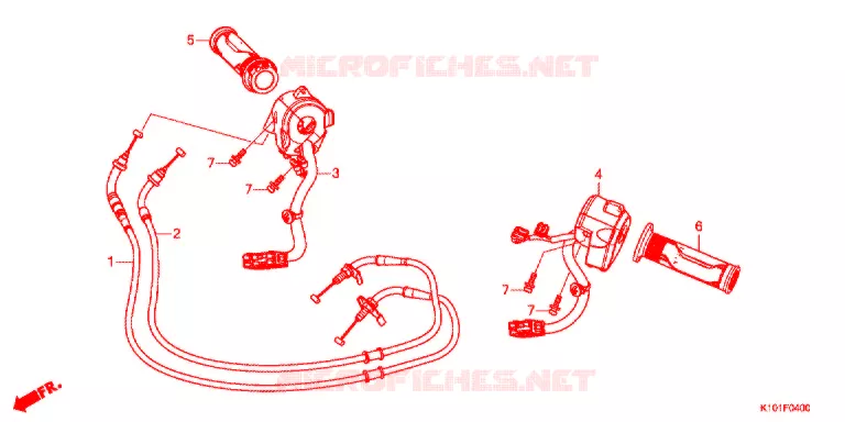 COMMODO - LEVIER - CABLE Honda SCOOTER 250 FORZA 2017  NSS250G