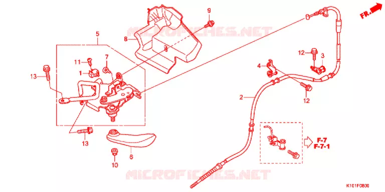 FREIN DE STATIONNEMENT Honda SCOOTER 250 FORZA 2017  NSS250G
