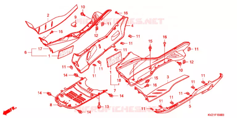 MARCHE PIEDS Honda SCOOTER 250 FORZA 2008  NSS250S8