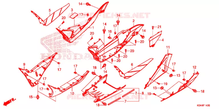 MARCHE PIEDS Honda SCOOTER 300 FORZA 2015  NSS300AF