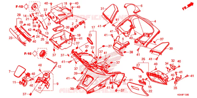 PROTEGE JAMBES Honda SCOOTER 300 FORZA 2015  NSS300AF