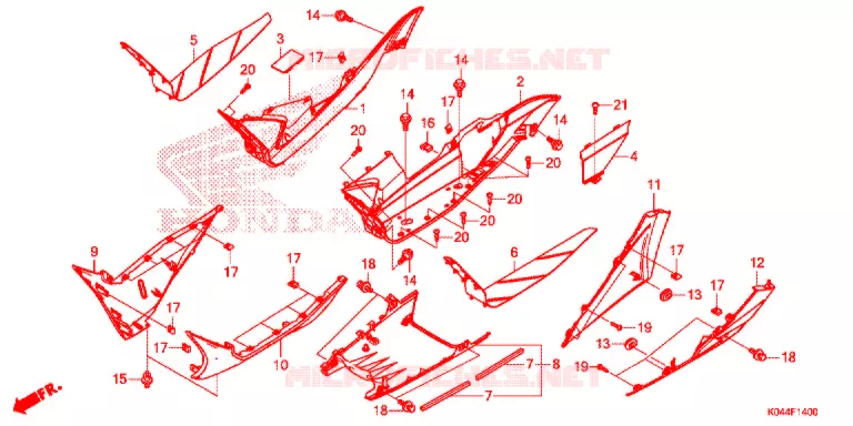 MARCHE PIEDS Honda SCOOTER 300 FORZA 2016  NSS300AG