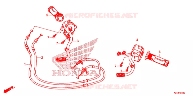 COMMODO - LEVIER - CABLE Honda SCOOTER 300 FORZA 2015  NSS300F